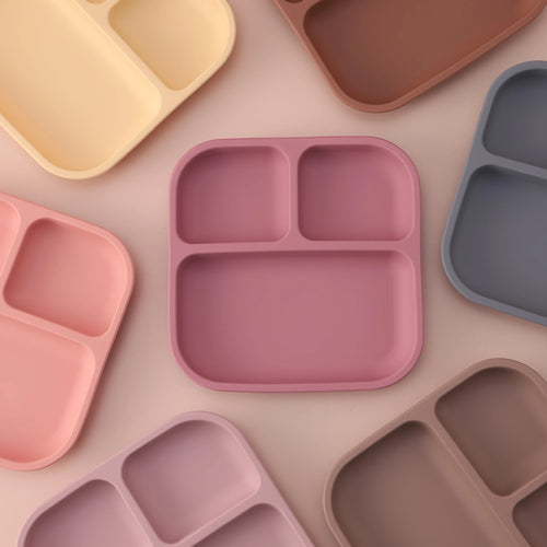 Assiette compartimentée anti-renversement