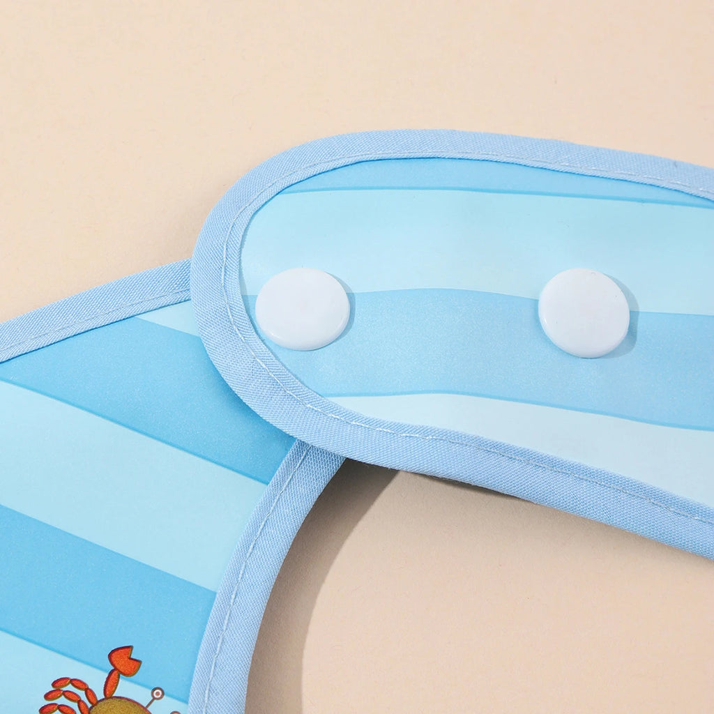 Bavoir imperméable pour bébé avec poche récupératrice – pratique, propre et détachable