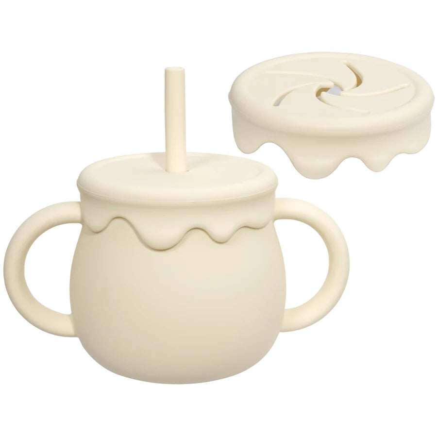 Gobelet d’apprentissage pour bébé – tasse anti-fuite et boîte à collation portable