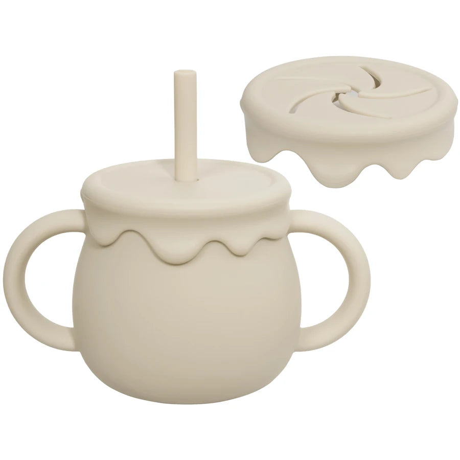 Gobelet d’apprentissage pour bébé – tasse anti-fuite et boîte à collation portable